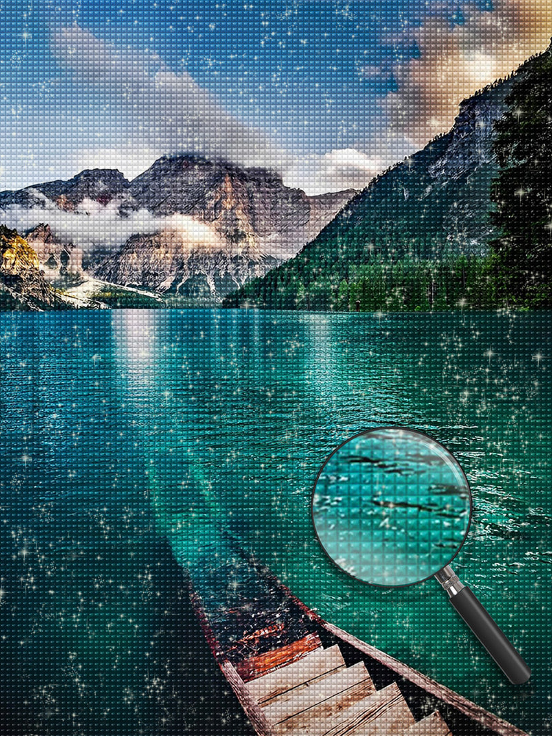 Magnificent Lake and Mountains Diamond Painting