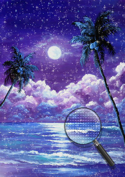 Purple Sea and Sky 5D DIY Diamond Painting Kits