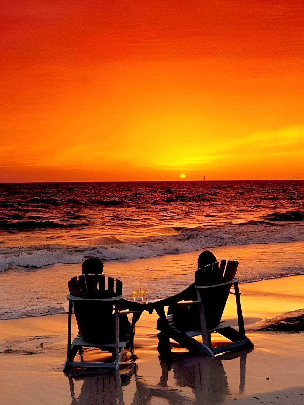 Couple on the Beach Diamond Painting