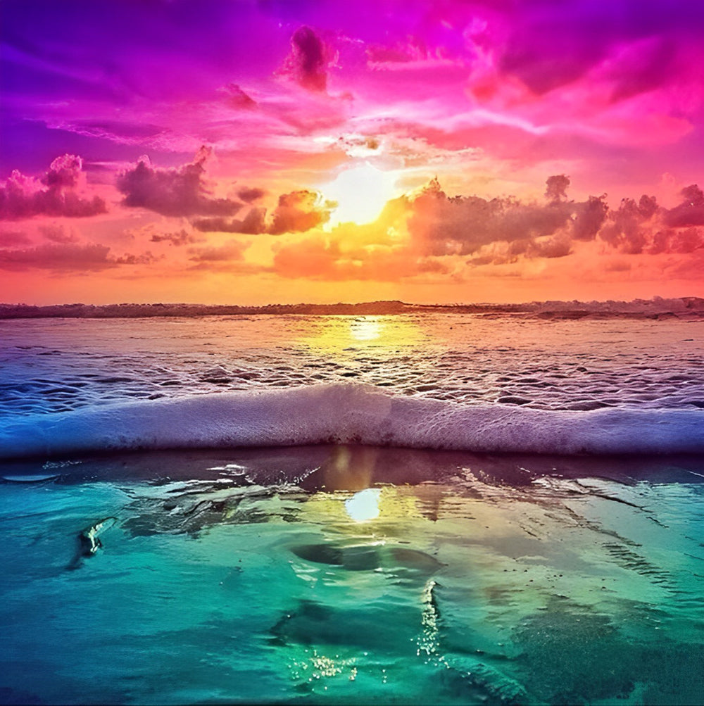 Multicolored Sea and Sky Diamond Painting