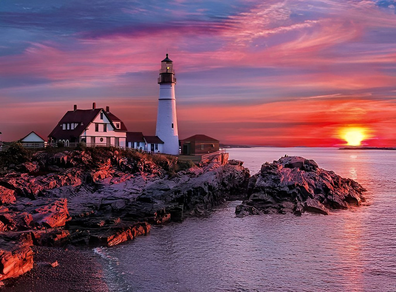 Sea and Lighthouse Diamond Painting
