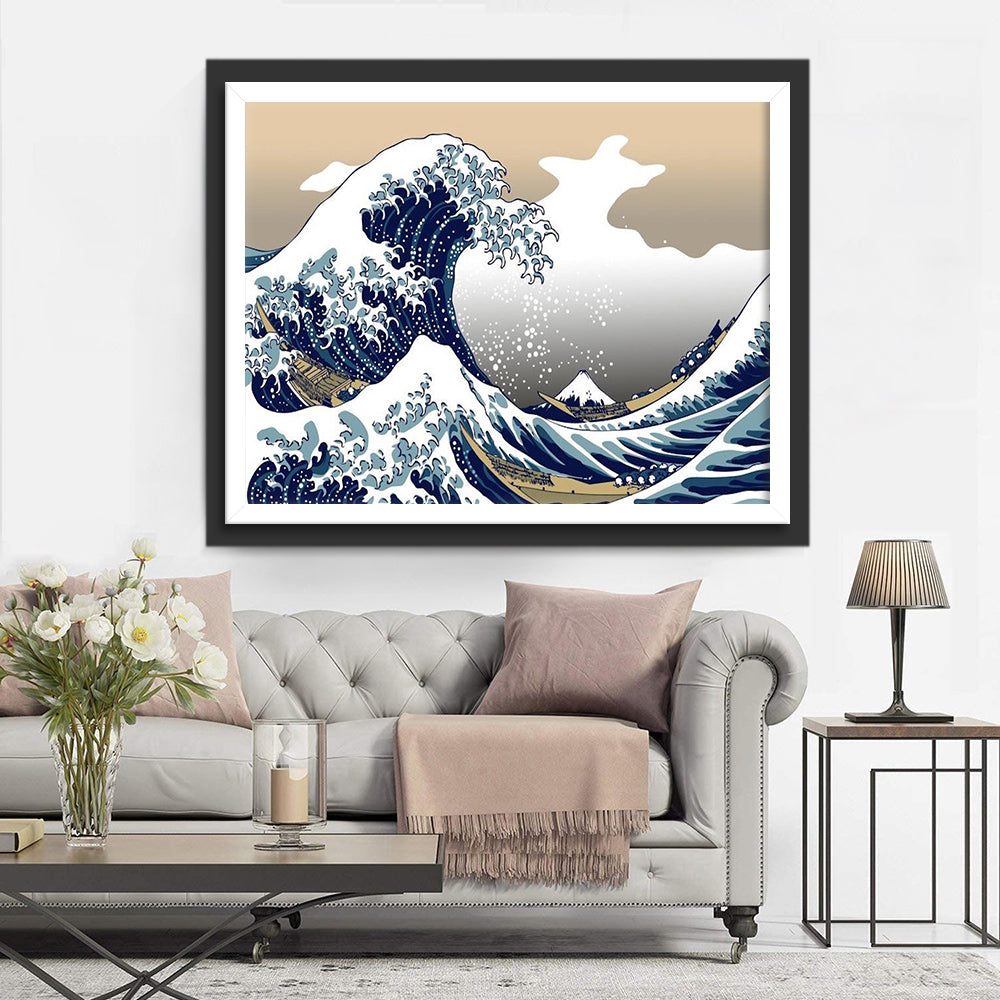 Ukiyo-e and the Waves Diamond Painting