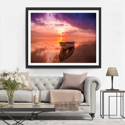 Boat on the Sea Diamond Painting