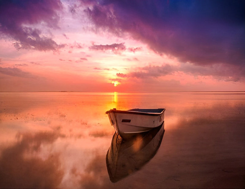 Boat on the Sea Diamond Painting