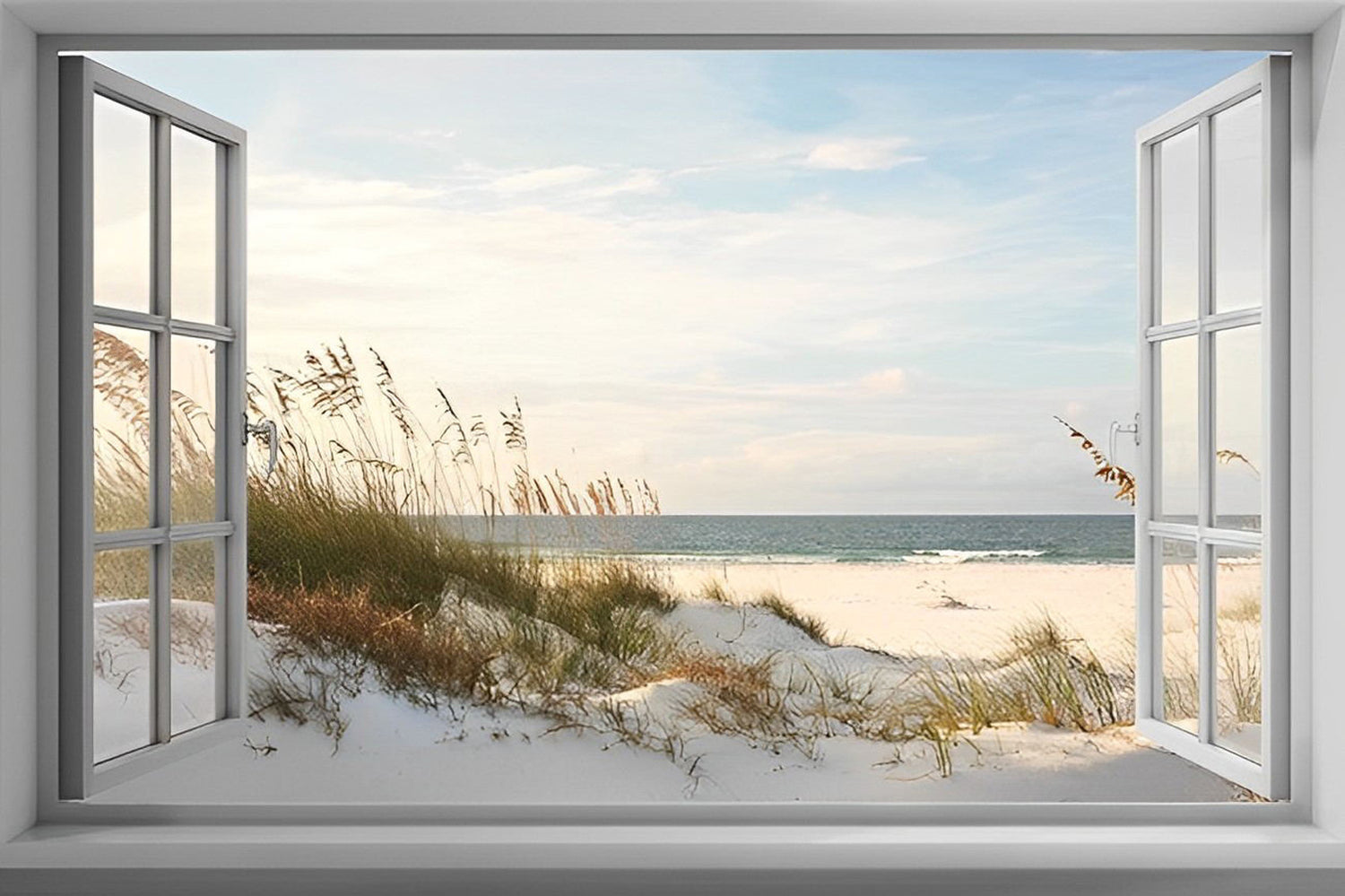 The Beach Outside the Window Diamond Painting