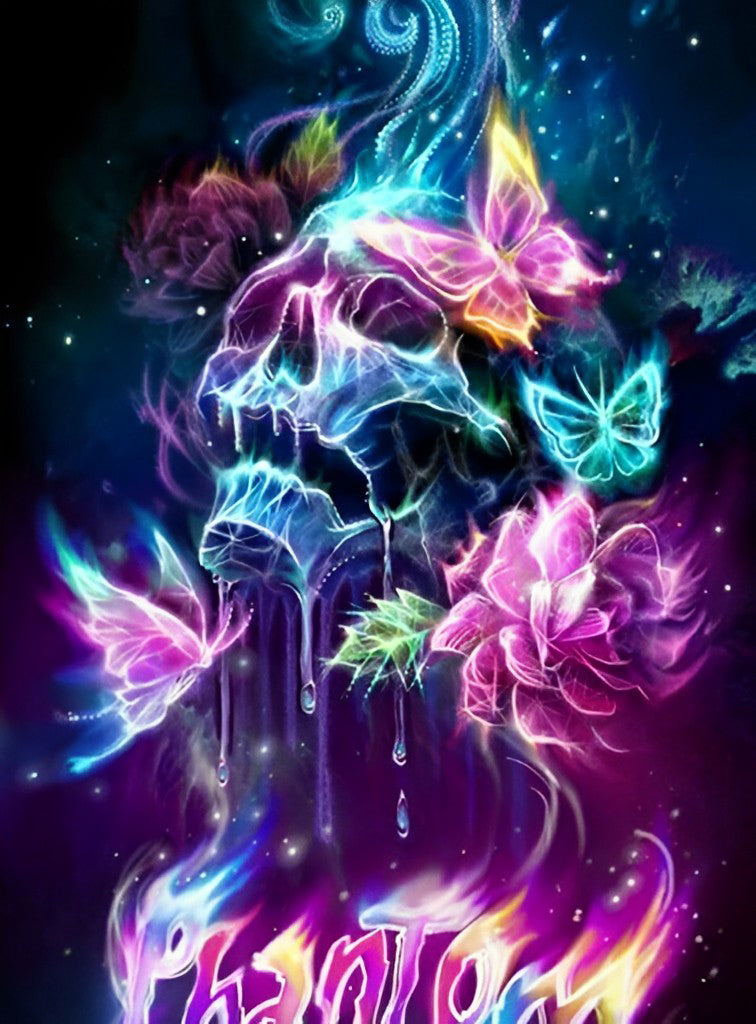 Butterfly Ghost and Skull Popular 5D DIY Diamond Painting Kits