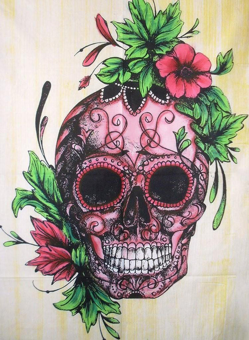 Rose Skull with Flowers 5D DIY Diamond Painting Kits