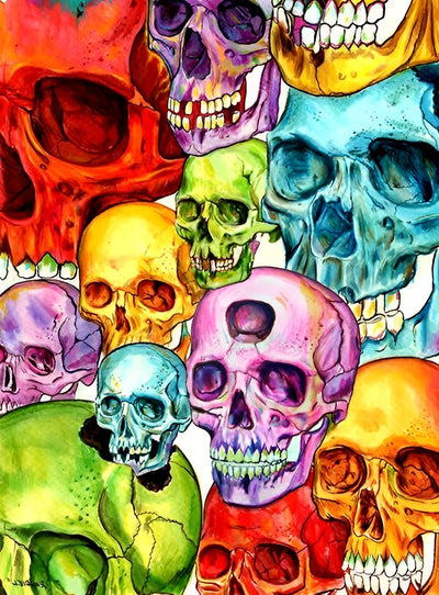 Colorful Skulls 5D DIY Diamond Painting Kits