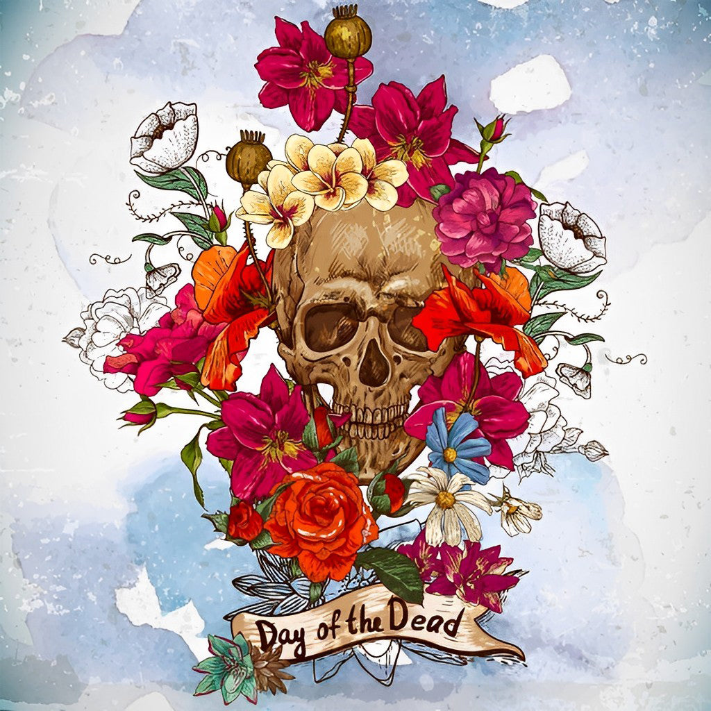 Skull and Day of the Dead Diamond Painting