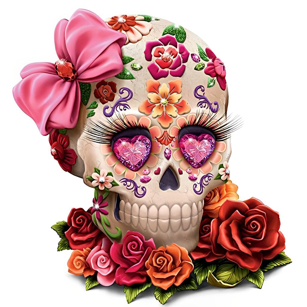 Skull with Patterns Diamond Painting