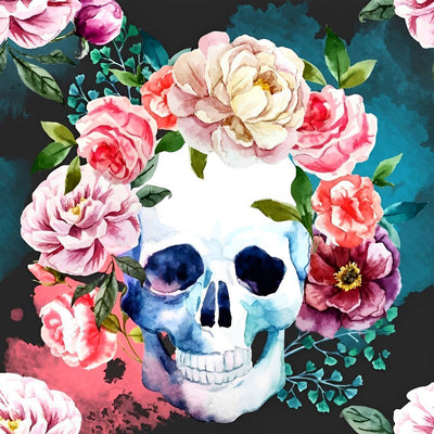 Smiling Skull and Roses 5D DIY Diamond Painting Kits
