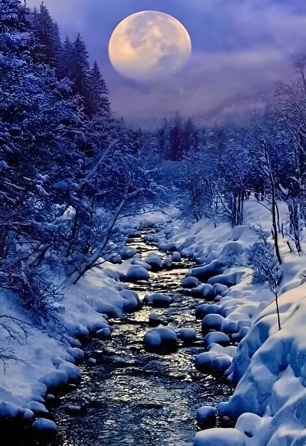 River after the Ice Melt Diamond Painting