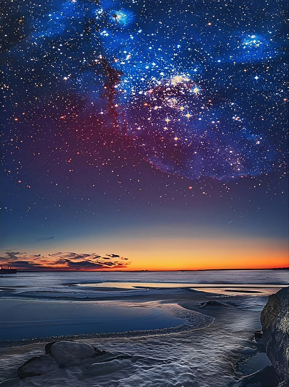 Starry Sky and Sea Diamond Painting