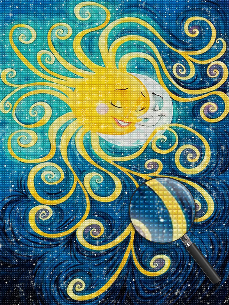The Sun and the Moon 5D DIY Diamond Painting Kits