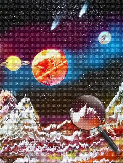 Mountains and Planets 5D DIY Diamond Painting Kits