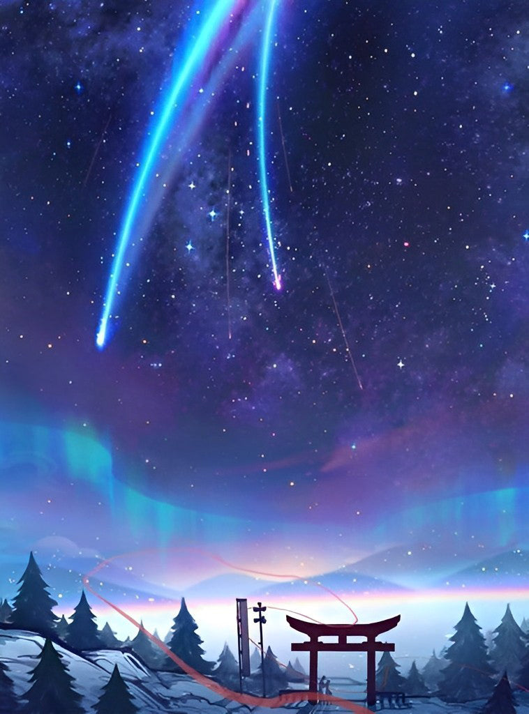 Shooting Stars and Jinja Diamond Painting