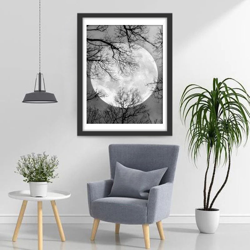 Sky with Moon Diamond Painting