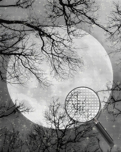 Sky with Moon Diamond Painting