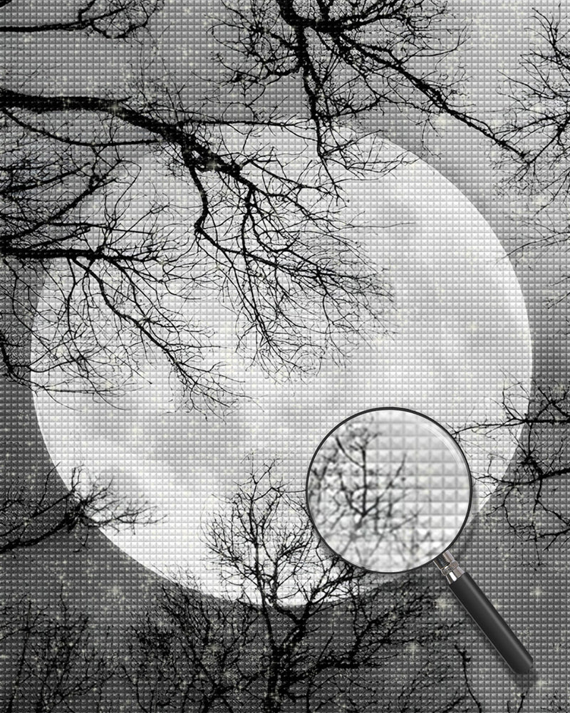 Sky with Moon Diamond Painting