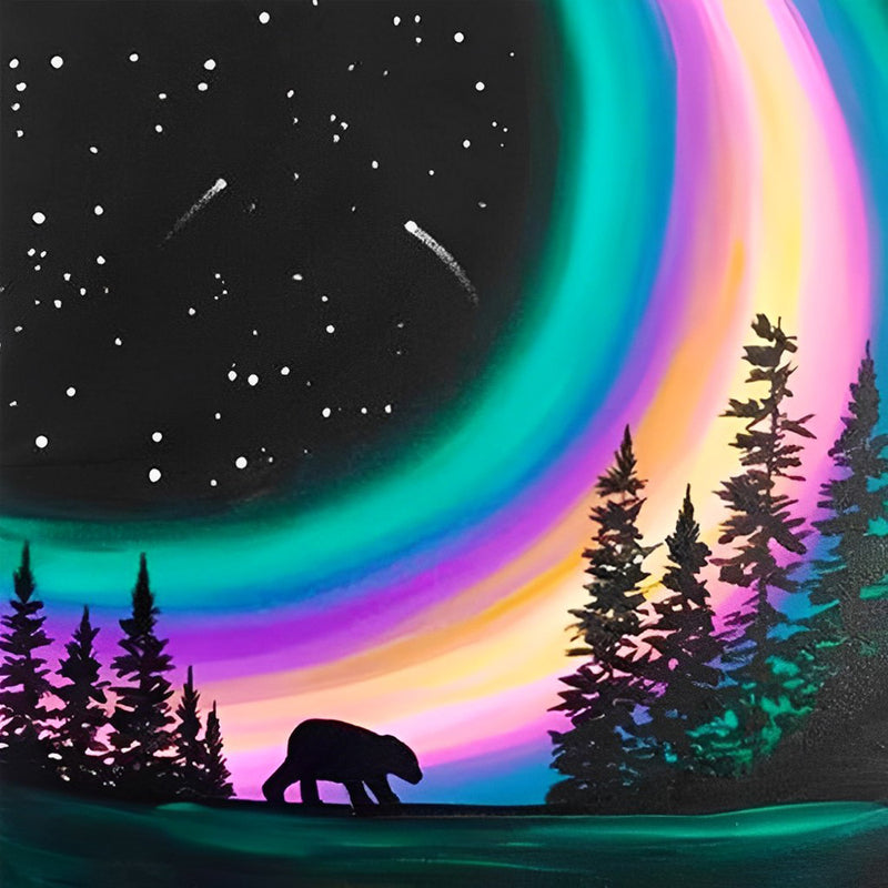Starry Sky and Bear 5D DIY Diamond Painting Kits
