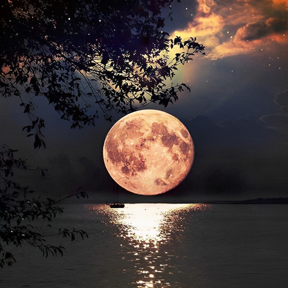 Starry Sky and Moon Huge Diamond Painting