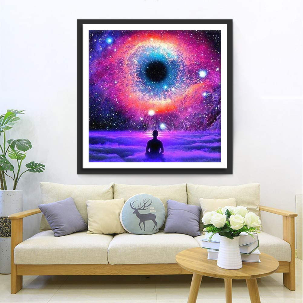 The Eye of the Universe and the Meditator Diamond Painting