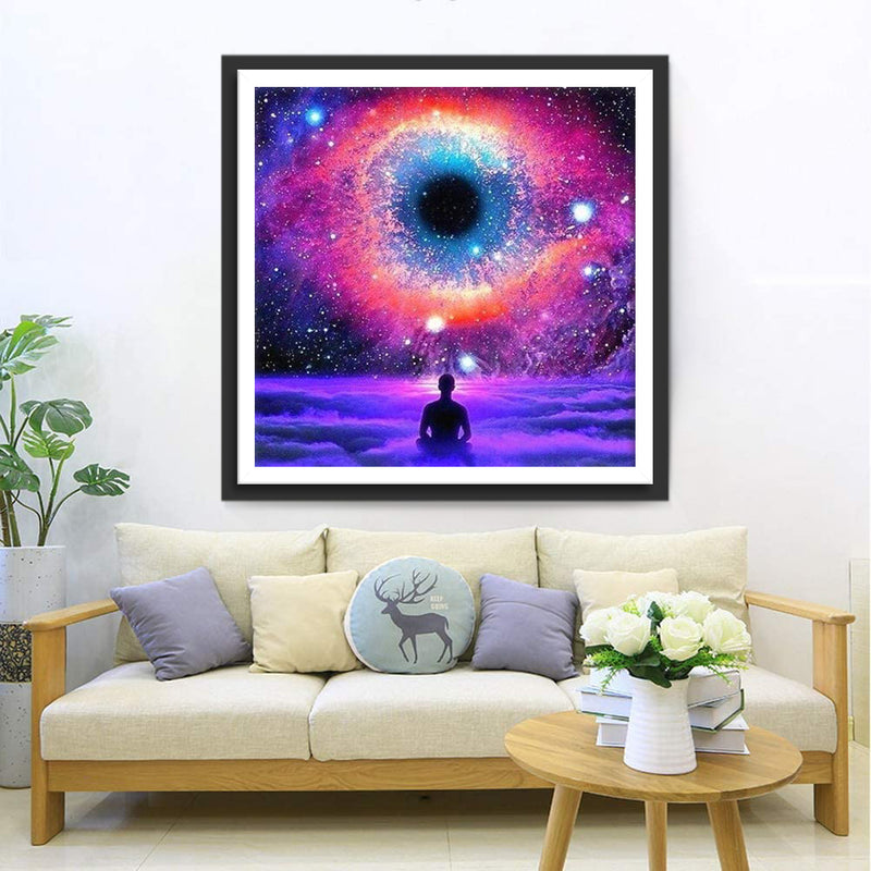 The Eye of the Universe and the Meditator 5D DIY Diamond Painting Kits