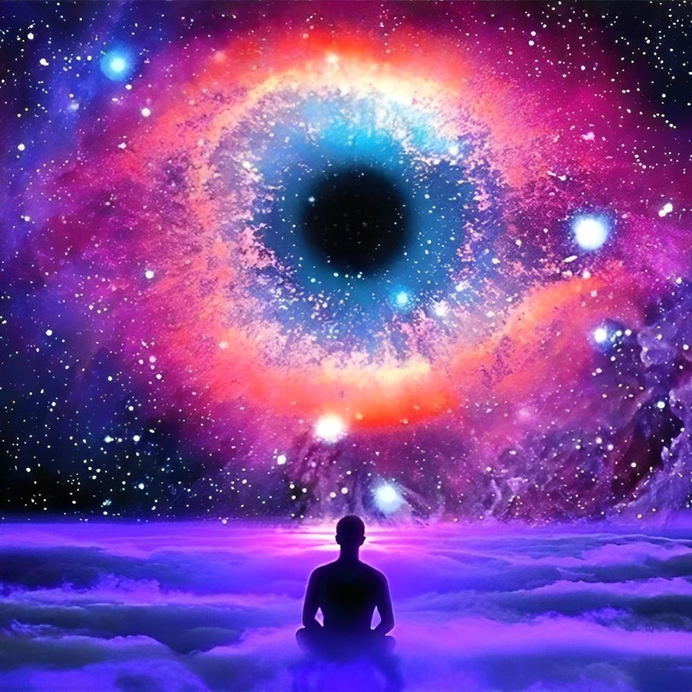 The Eye of the Universe and the Meditator Diamond Painting