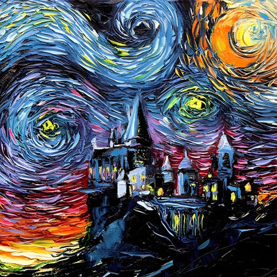 Castle and Starry Night Diamond Painting