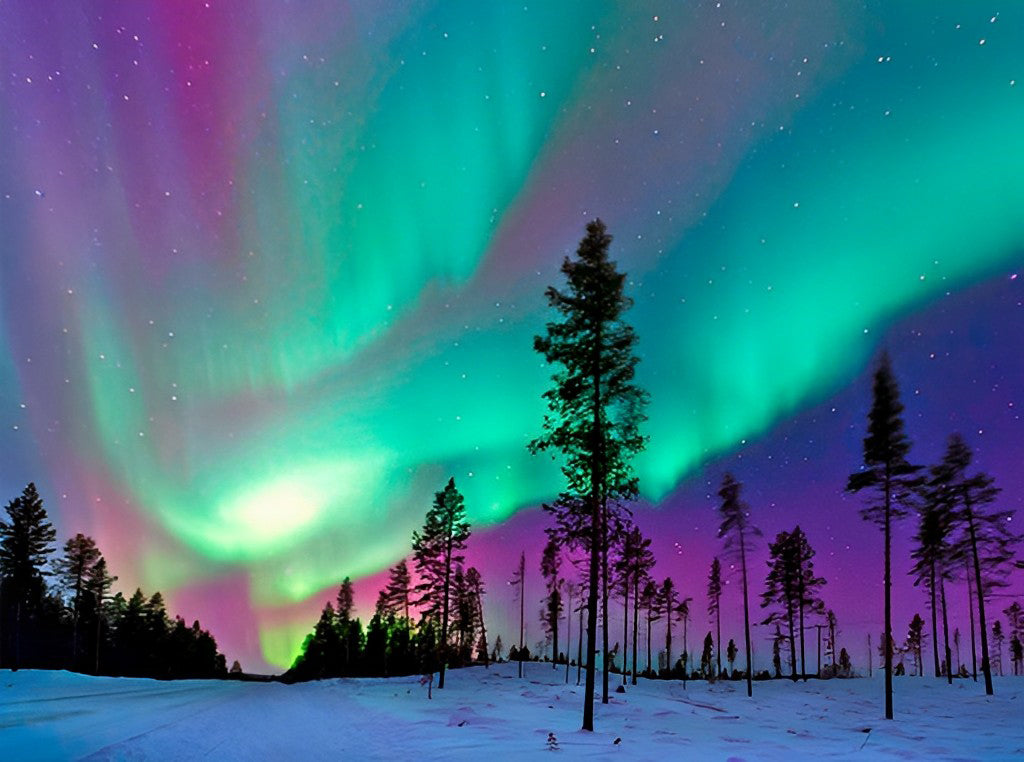 Aurora in the North Pole Diamond Painting