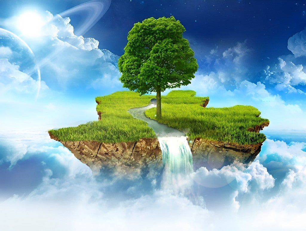 Island in the Air Diamond Painting