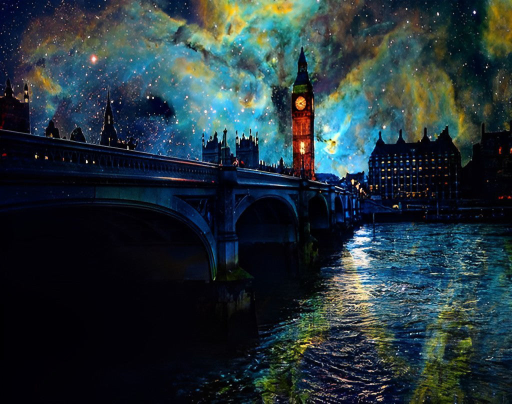 The Night Panorama of London Diamond Painting