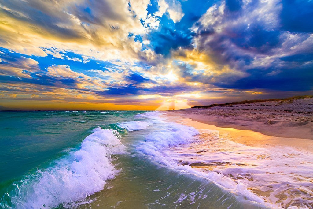 Cloudy Sky and Sea Diamond Painting