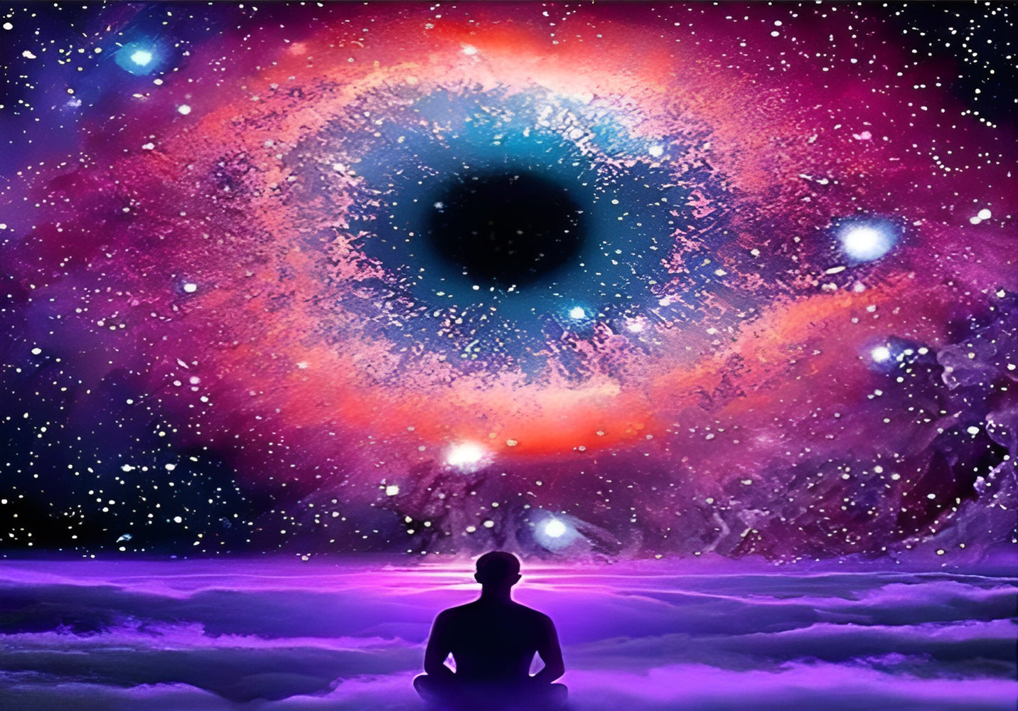 The Observer and the Black Hole Diamond Painting