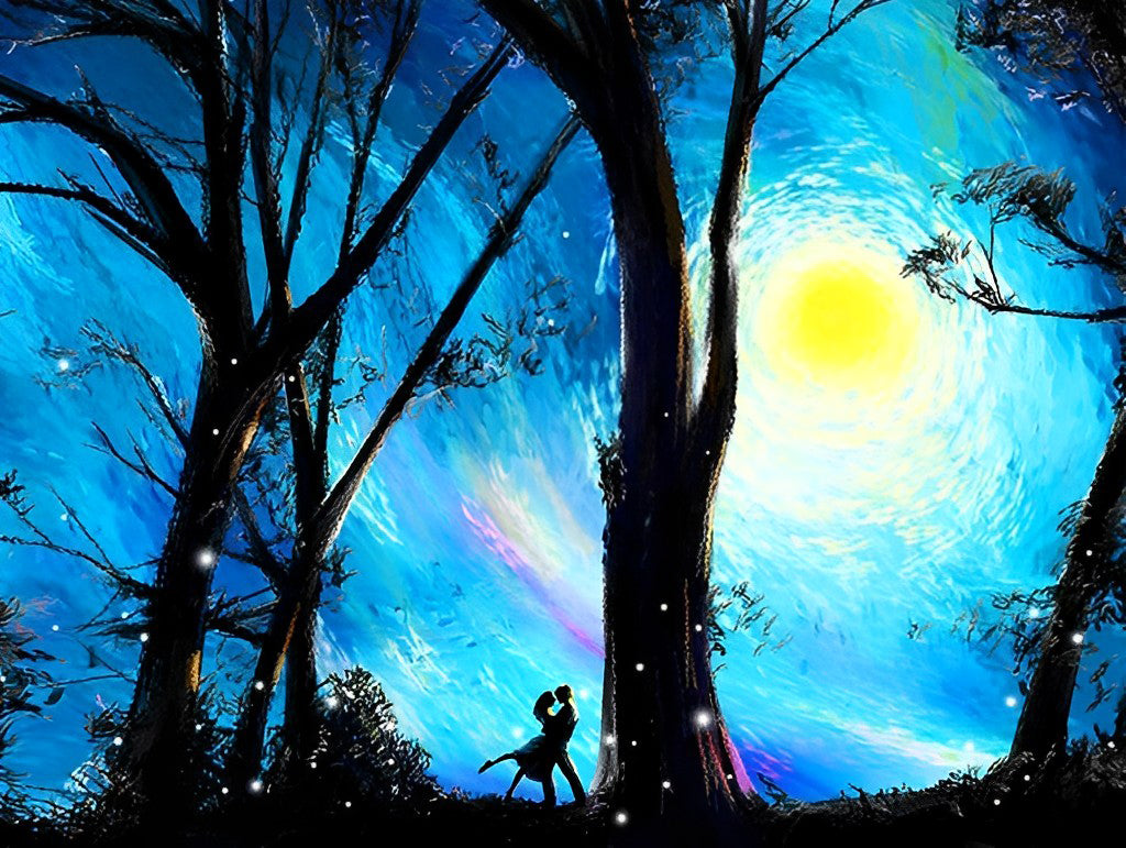 Couple and Starry Sky Diamond Painting