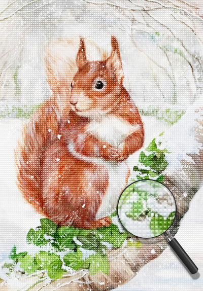 Squirrel 5D DIY Diamond Painting Kits DPSQUH14