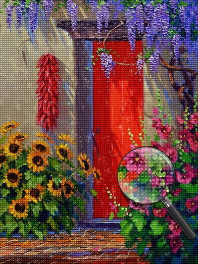 Sunflowers and Pink Poppies 5D DIY Diamond Painting Kits