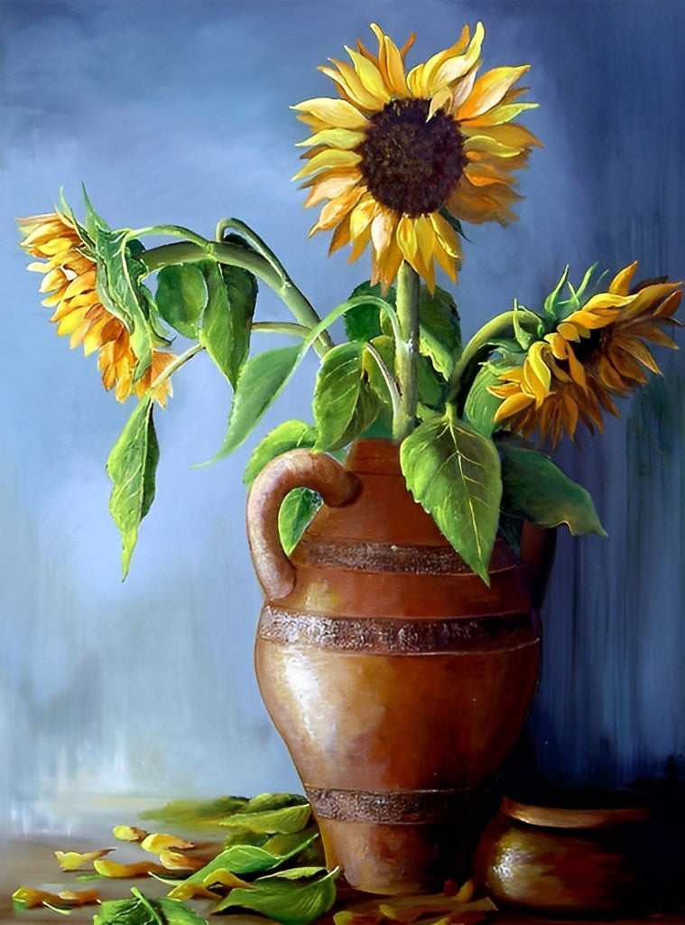 Sunflowers in Terracotta Pot 5D DIY Diamond Painting Kits