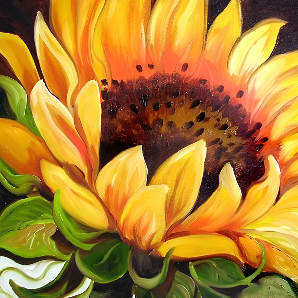Delicate Sunflower Diamond Painting