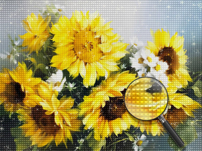 Sunflowers and Daisies 5D DIY Diamond Painting Kits