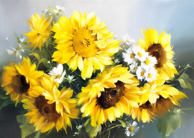 Sunflowers and Daisies 5D DIY Diamond Painting Kits