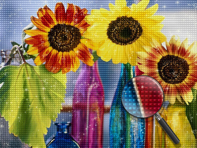 Drawn Sunflowers 5D DIY Diamond Painting Kits