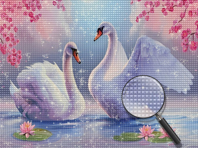 Swan 5D DIY Diamond Painting Kits DPSWAW110