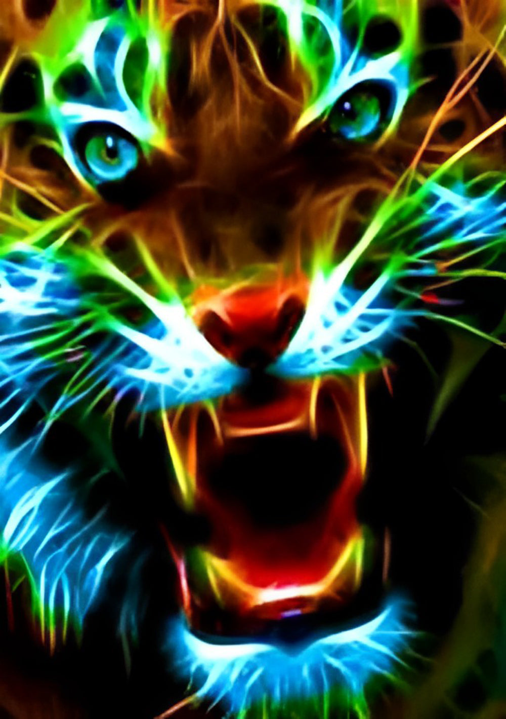 Colorful Tiger Diamond Painting