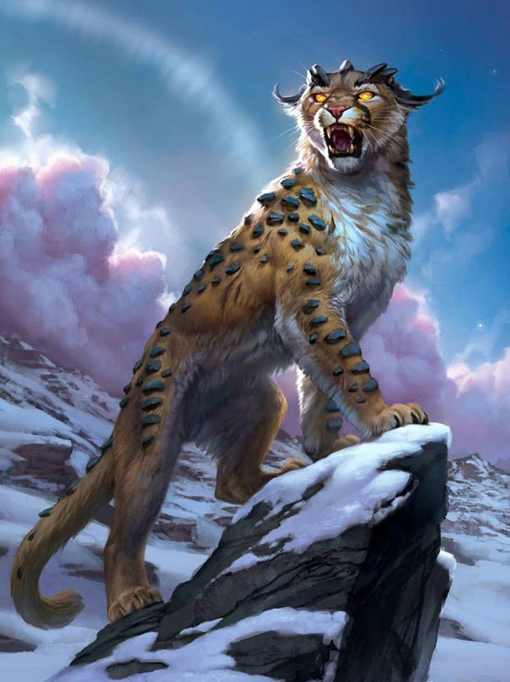 Ferocious Leopard Animal Diamond Painting