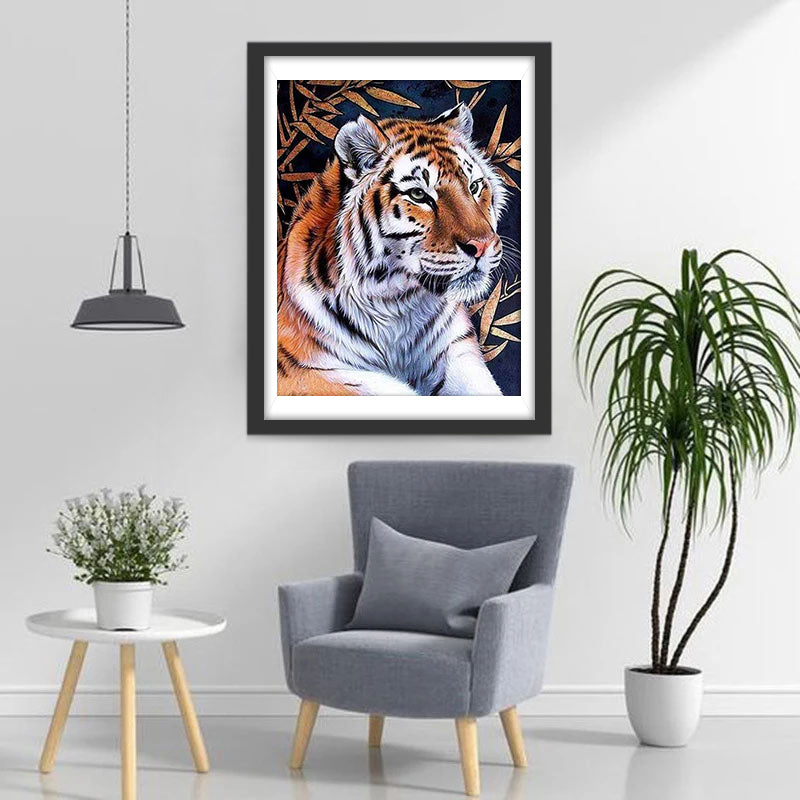 Bengal Tiger and Red Leaves 5D DIY Diamond Painting Kits