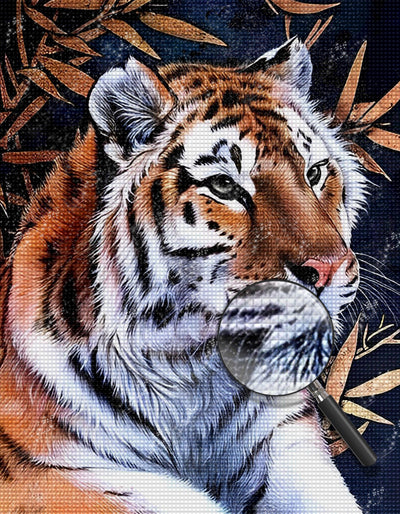Bengal Tiger and Red Leaves 5D DIY Diamond Painting Kits