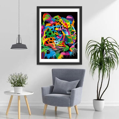 Leopard Colorful Diamond Painting
