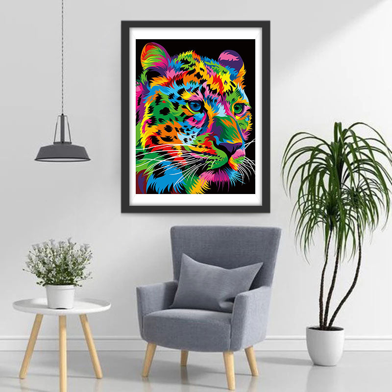 Leopard Colorful Diamond Painting