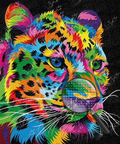 Leopard Colorful Diamond Painting